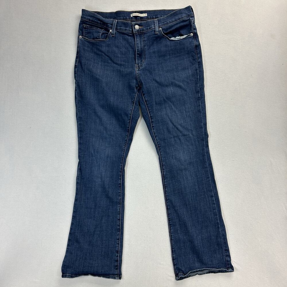 Levi's Classic Bootcut Jeans Womens Size 14 Blue Denim 32x32 Medium Wash Stretch